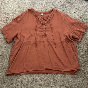 Old Navy Lace-up Top
